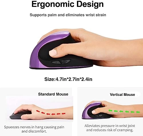 Ergonomic Vertical Mouse - Wireless