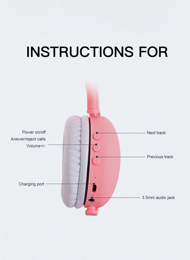On-Ear Cat Ear Wired Headphone