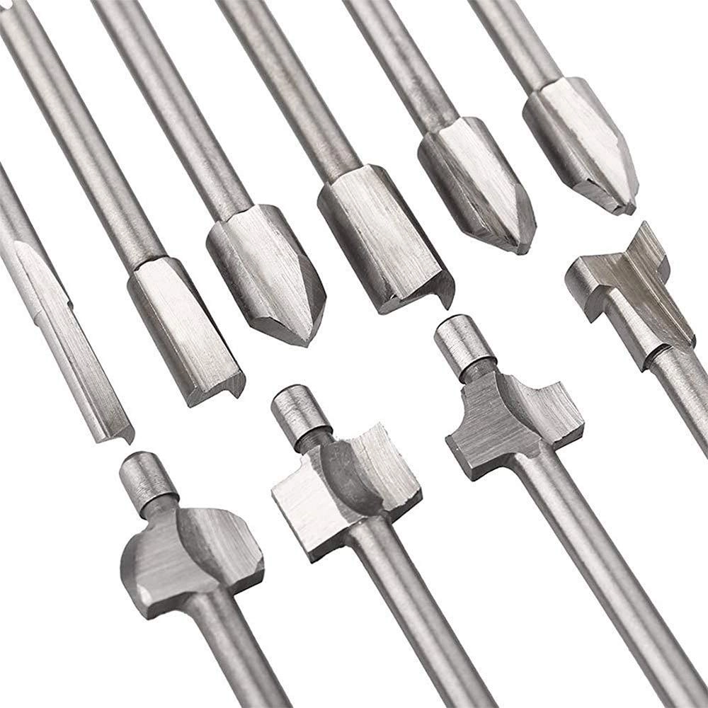 HSS Router Bits - 1/8\"(3mm) 10Pcs