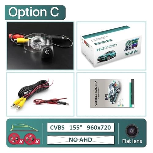 Wide View Vehicle Back up Camera - Night Vision Wire 1920x1080P