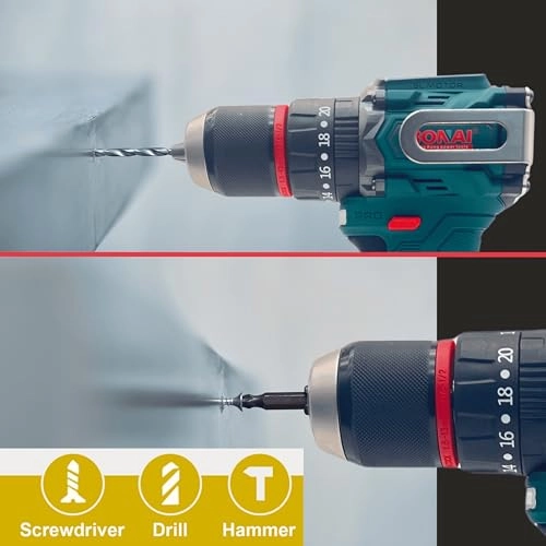 88VF - Cordless Brushless 50-60N.m torque 13mm chuck