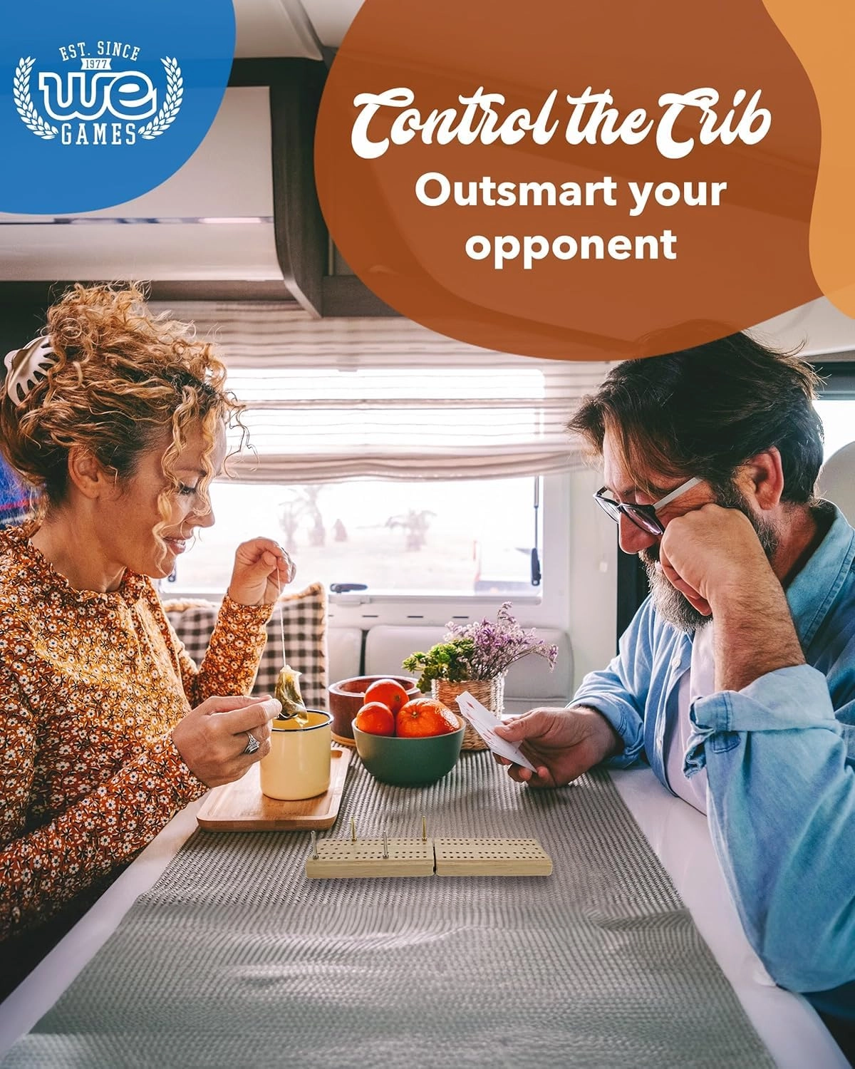 Cribbage Board - Travel Foldable 2 Track Set