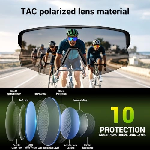 Polarized Sports Smart Sunglasses - TAC Polarized IP54 Bluetooth