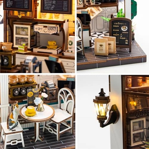 3D Wooden Puzzle Bookshelf Insert - Library of Books 1:24