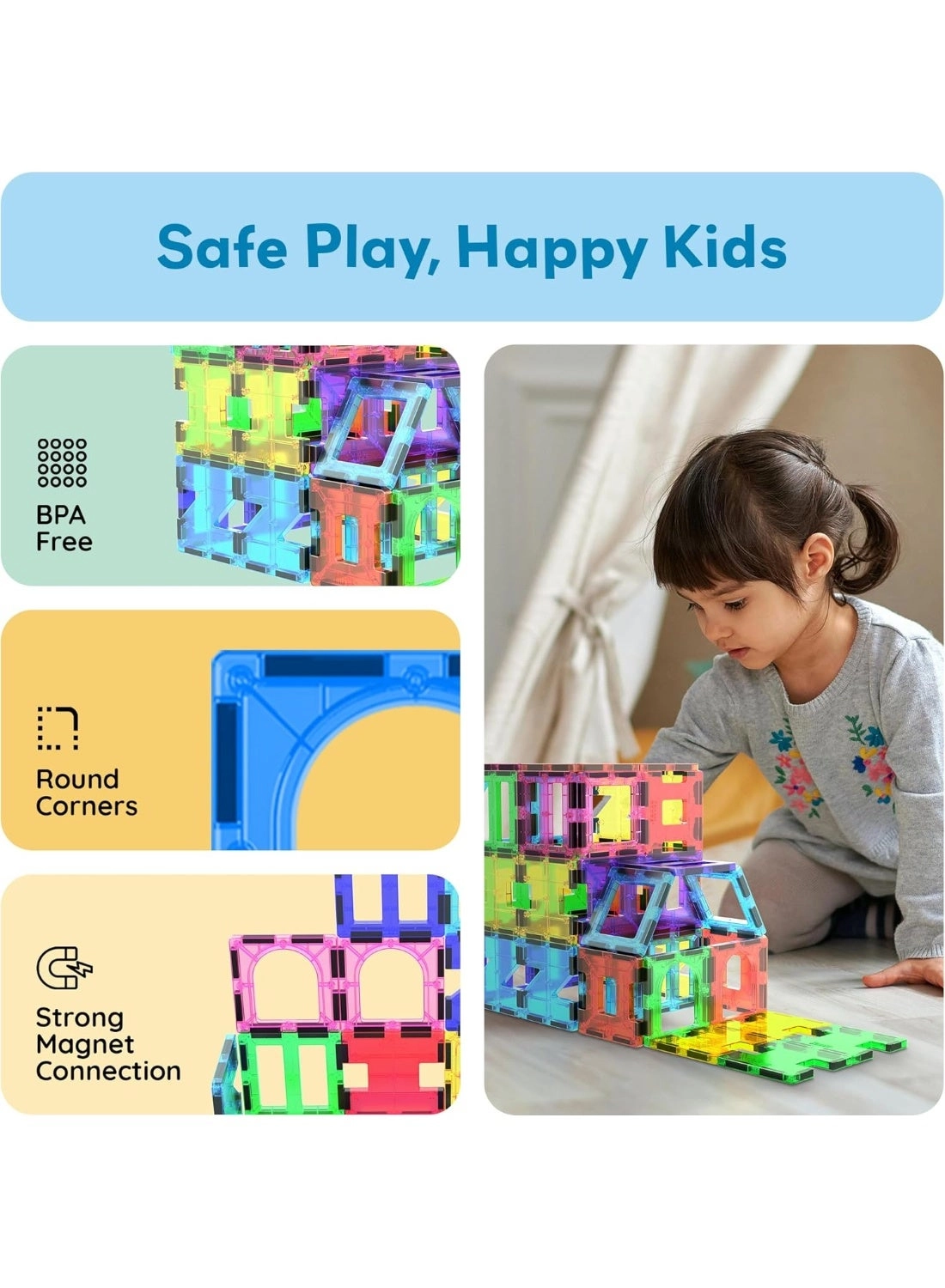 Magnetic Building Blocks - 42pcs