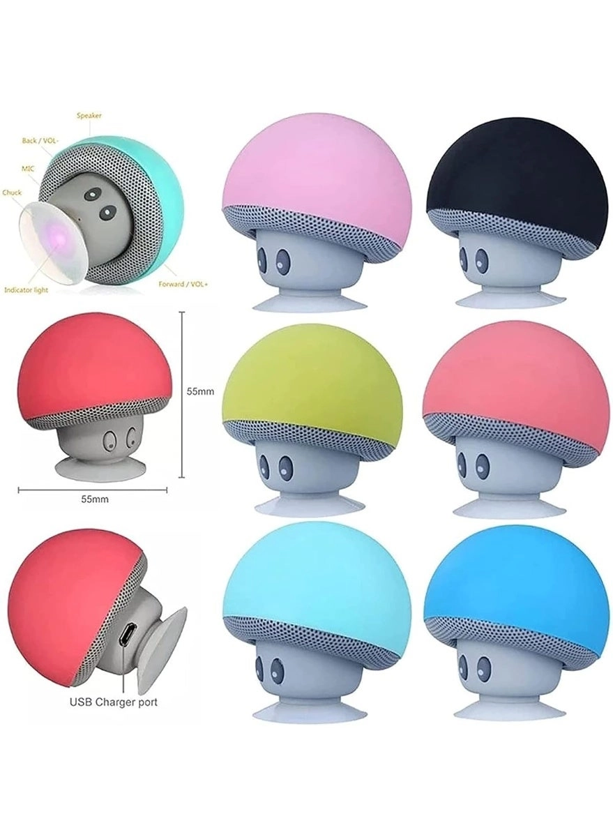 Mini Bluetooth Mushroom Speaker - 3W