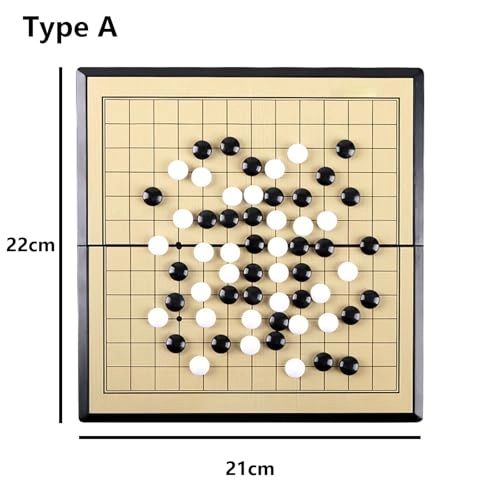 Go Game Set - Magnetic Foldable Yellow+Black