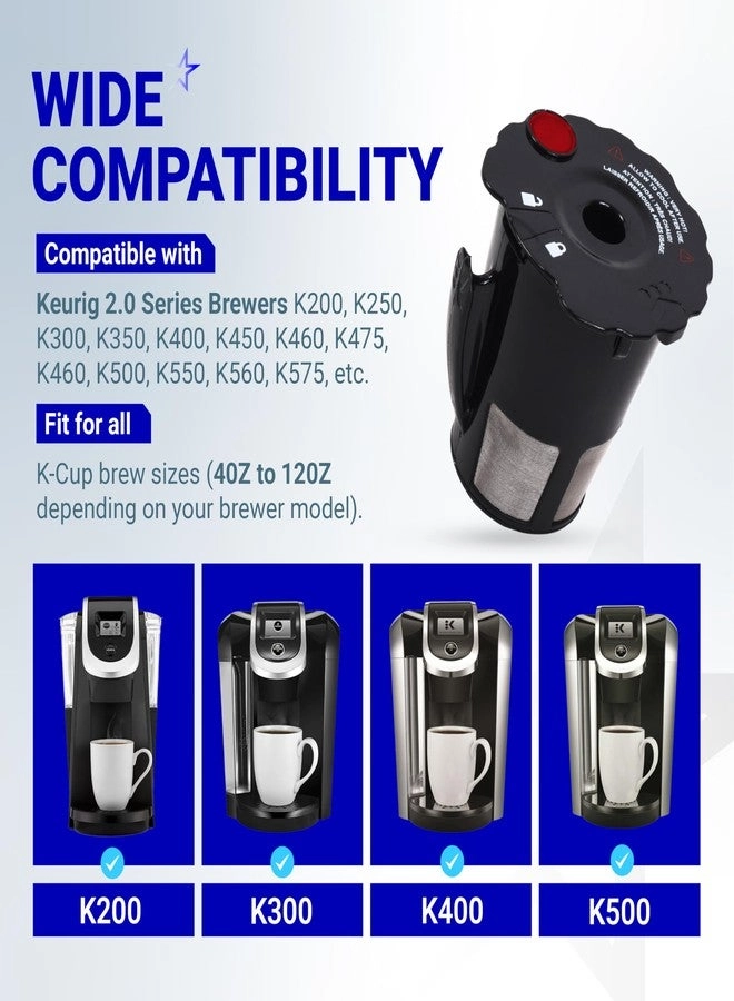 Keurig Filter Replacement Part - 2 Pack Reusable K-Cups 2.0