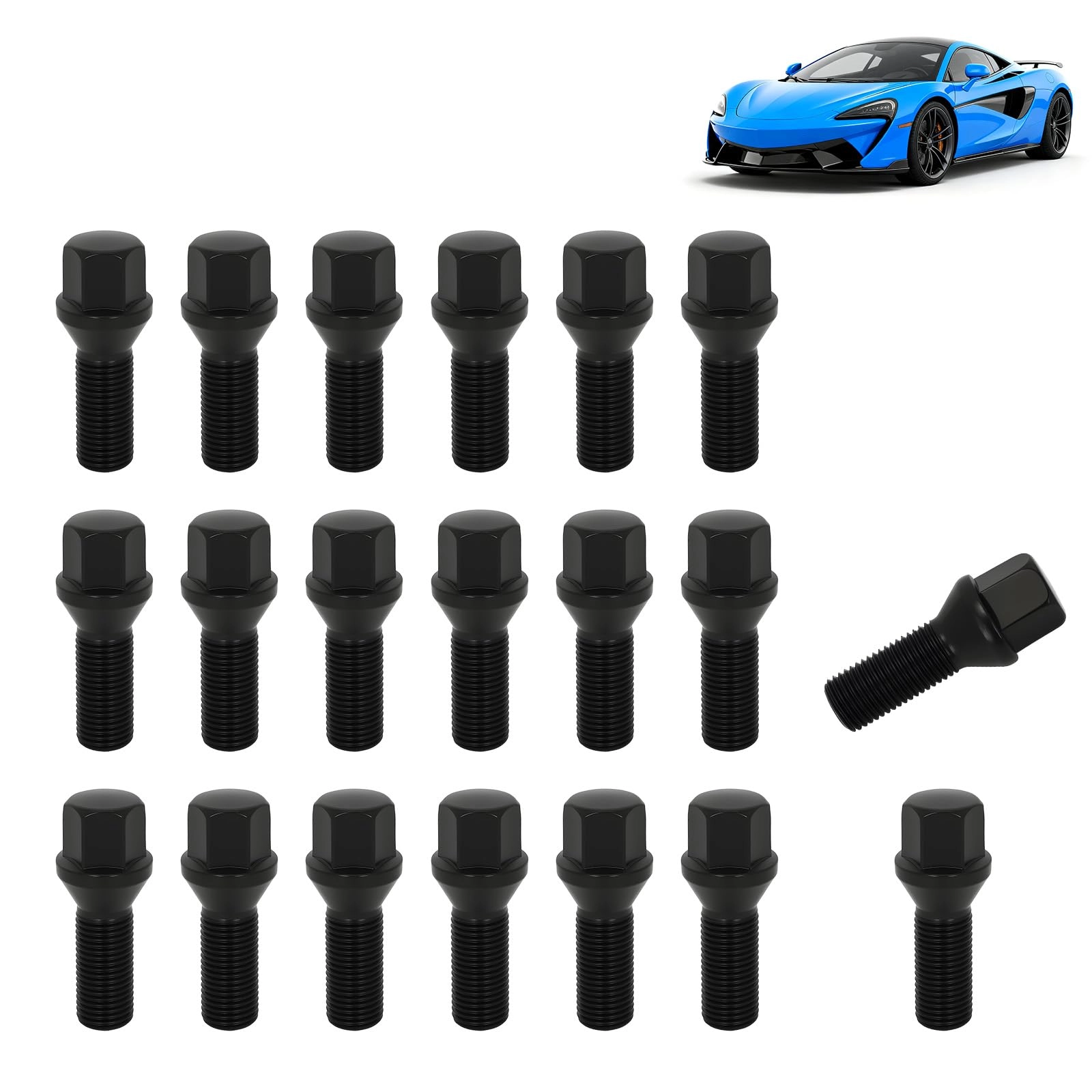 ntltpyy Wheel Bolts - 28mm M12x1.5