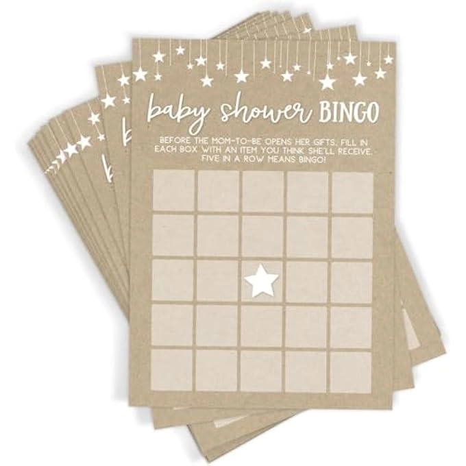 BABY SHOWER BINGO GAME - 50 pieces