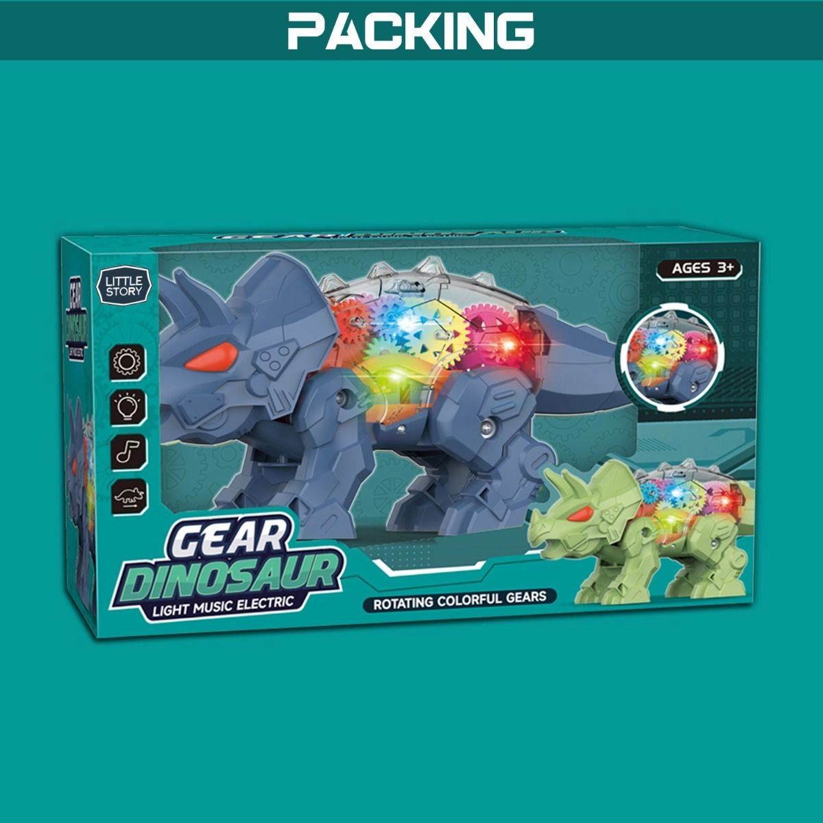 Electric DIY Gear Dinosaur - 3 +