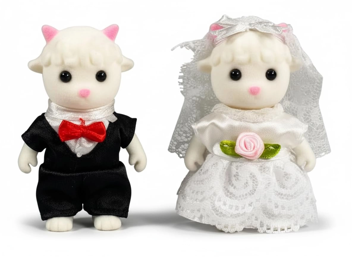 OLEOCA Sheep Family - Dollhouse, Family - 3 Years And Up Sheep Family 2