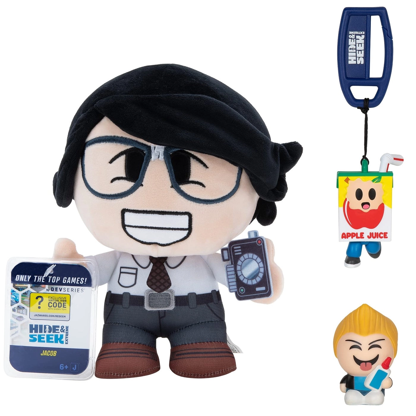 Virtual Item Codes - 3 + Jacob Plush - 8inch + Squooshems - 225inch + Hanger - 3inch