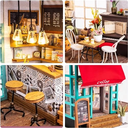 DIY Miniature Dollhouse Kit - Simon's Time Cafe