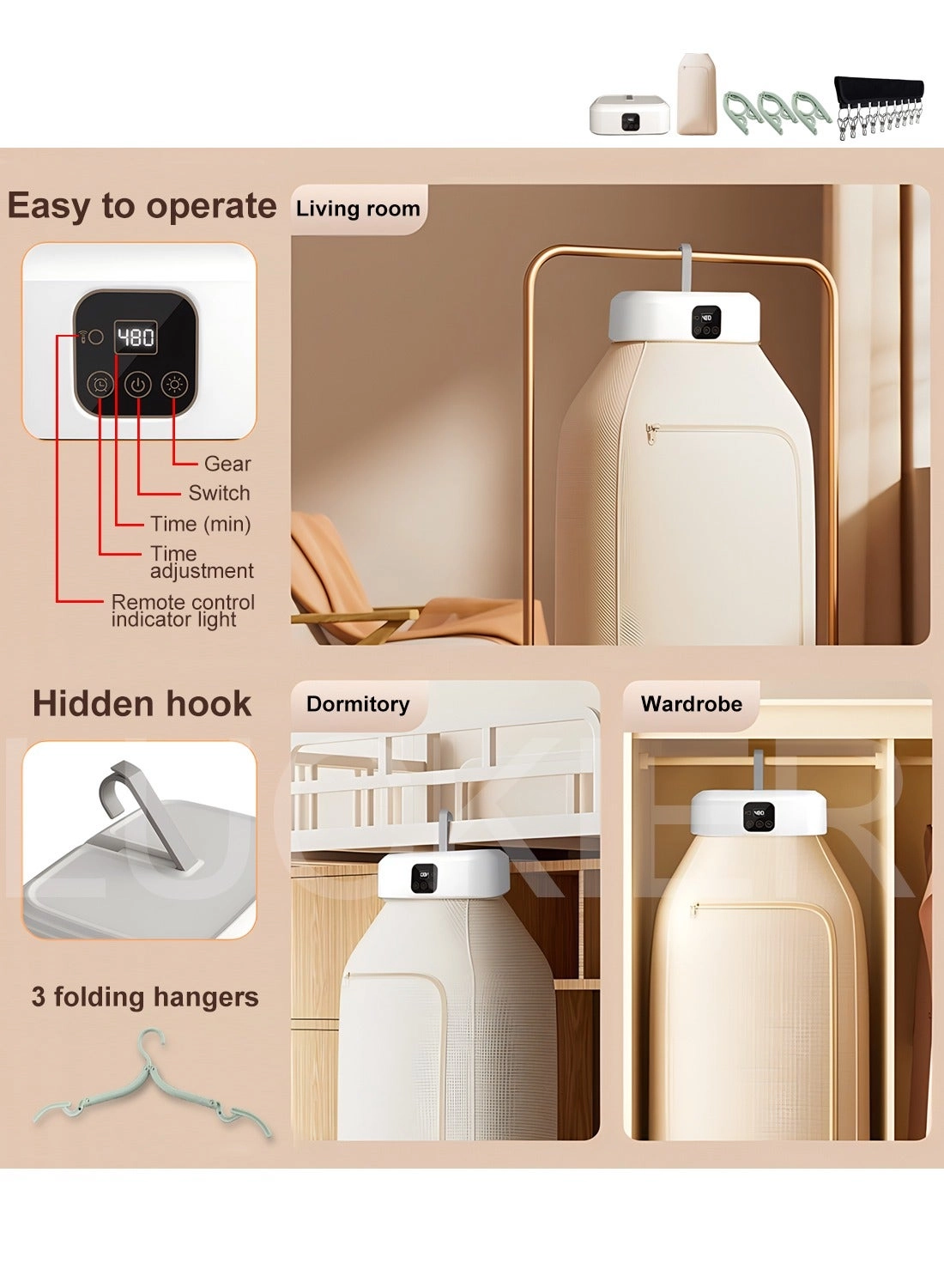 Portable clothes drye - 600 W