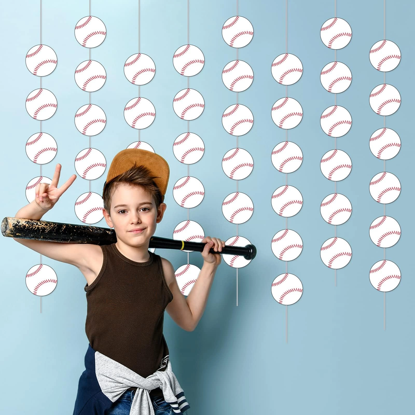 Baseball Garland - 8 Packs Birthday