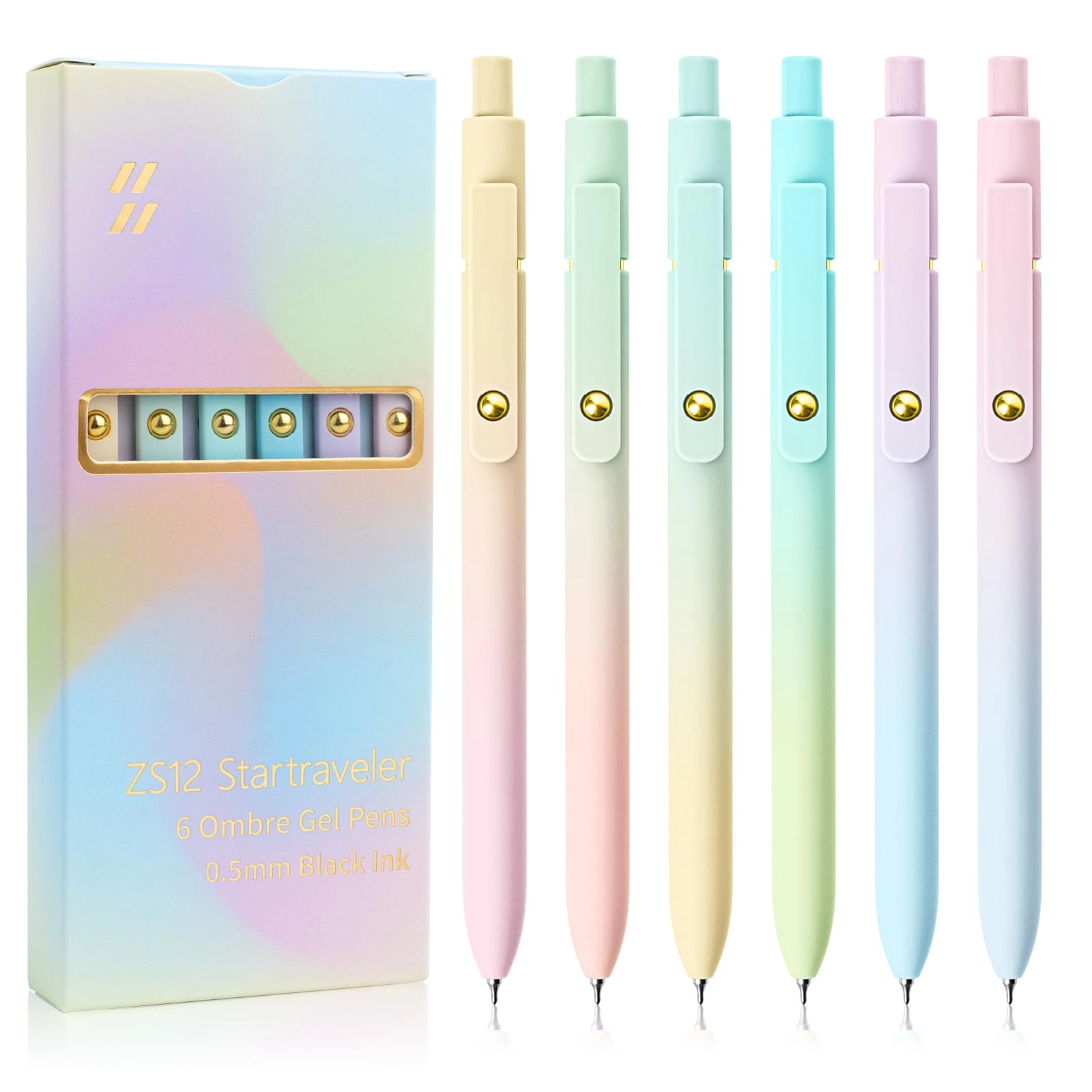 Color Pens - 6 Pcs 0.5mm
