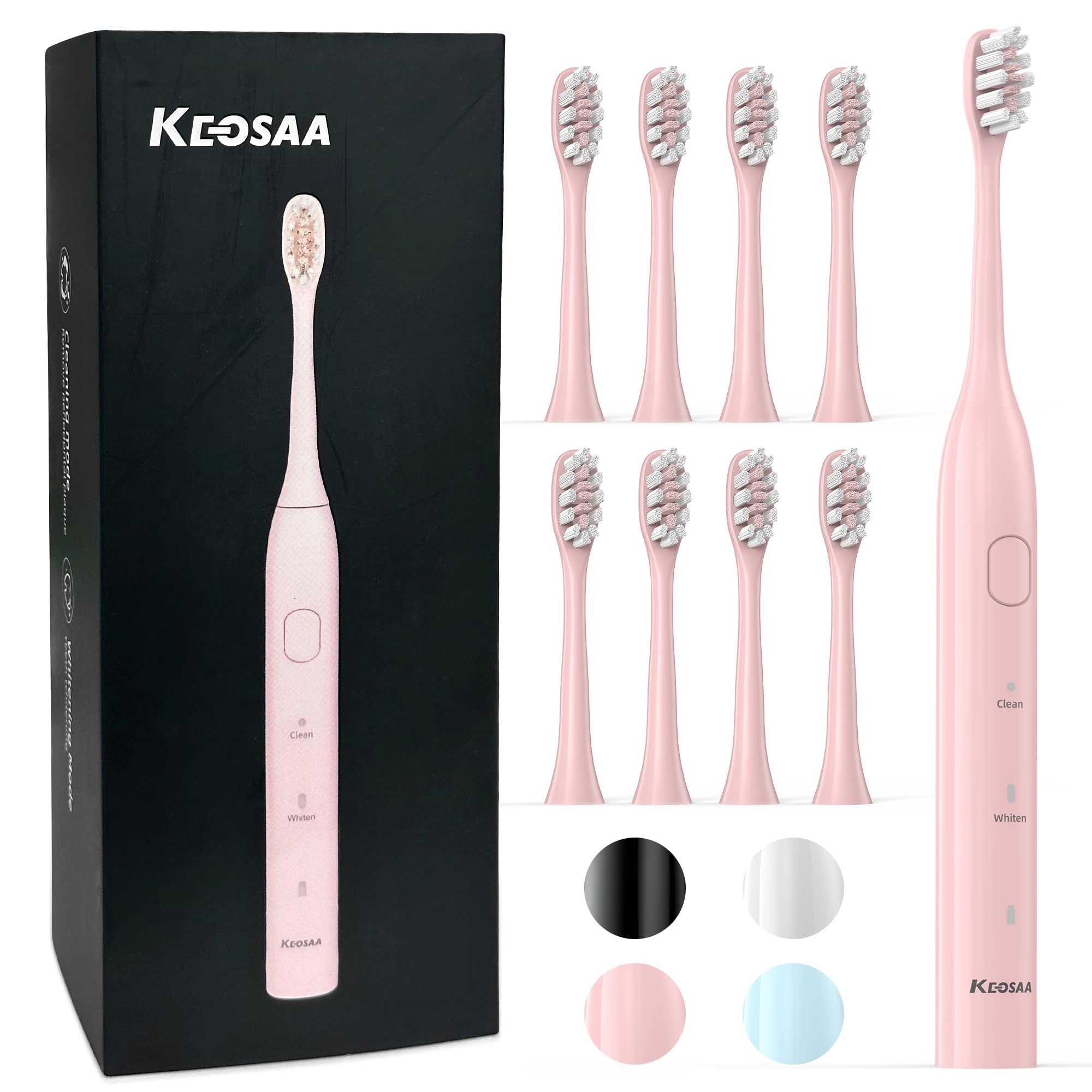 keosaa ALB-927-PK-1 - 25,000 strokes IPX7 8 Brush Heads