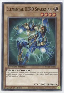 Yu-Gi-Oh! Anime Elemental Hero Sparkman SGX1-ENA04 - Common 1st Edition