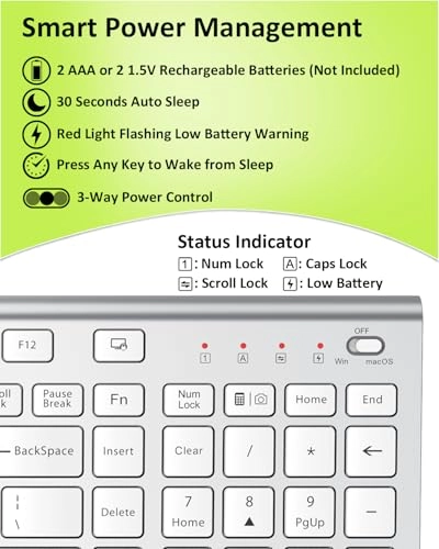 K80AAA-RG - QWERTY RF, USB-A, USB-C