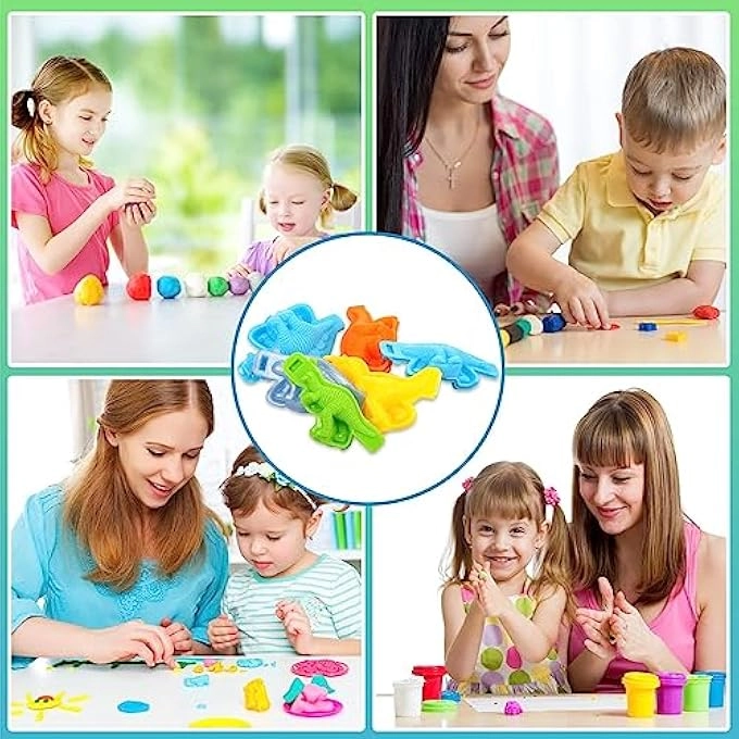 Dinosaur play dough tools set - 6+ years 12 pcs