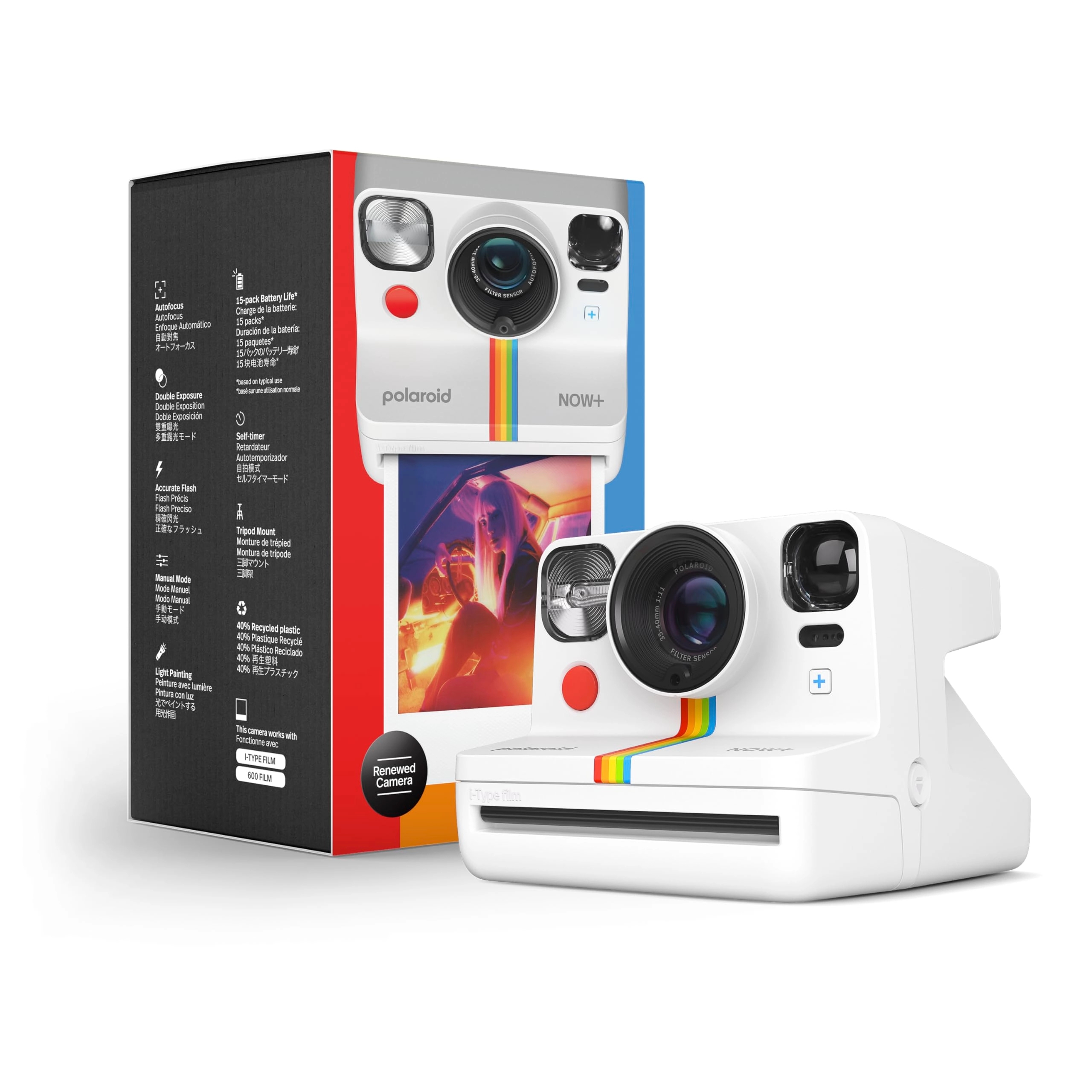 Polaroid (Refurbished) Now+ I-Type - Bluetooth Manual Control
