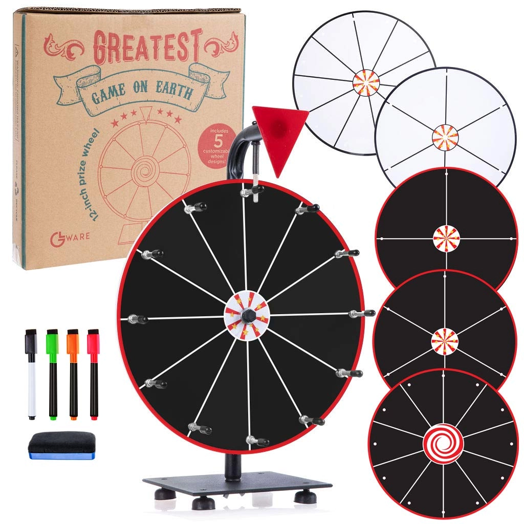 GLWare 5-in-1 Tabletop Prize Wheel - 0 - 10 years