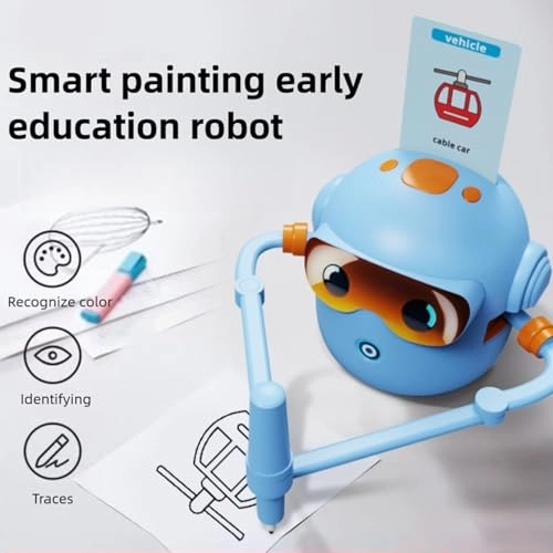 Drawing Robot - 100 Cards 12 Colorful Pens