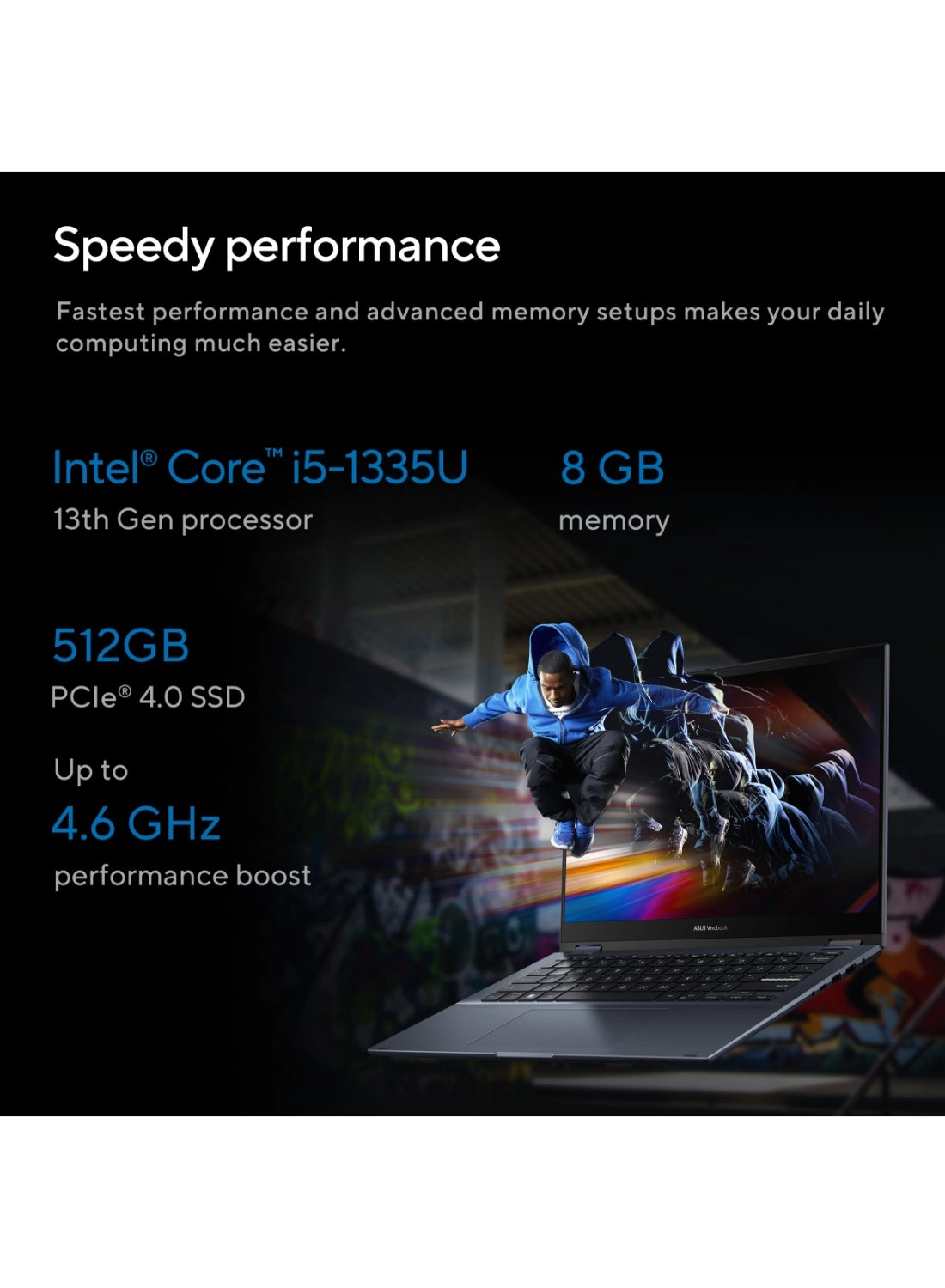 Vivobook S TP3402VA-LZ255W - 14'' Core i5-1335U 8GB 512GB SSD