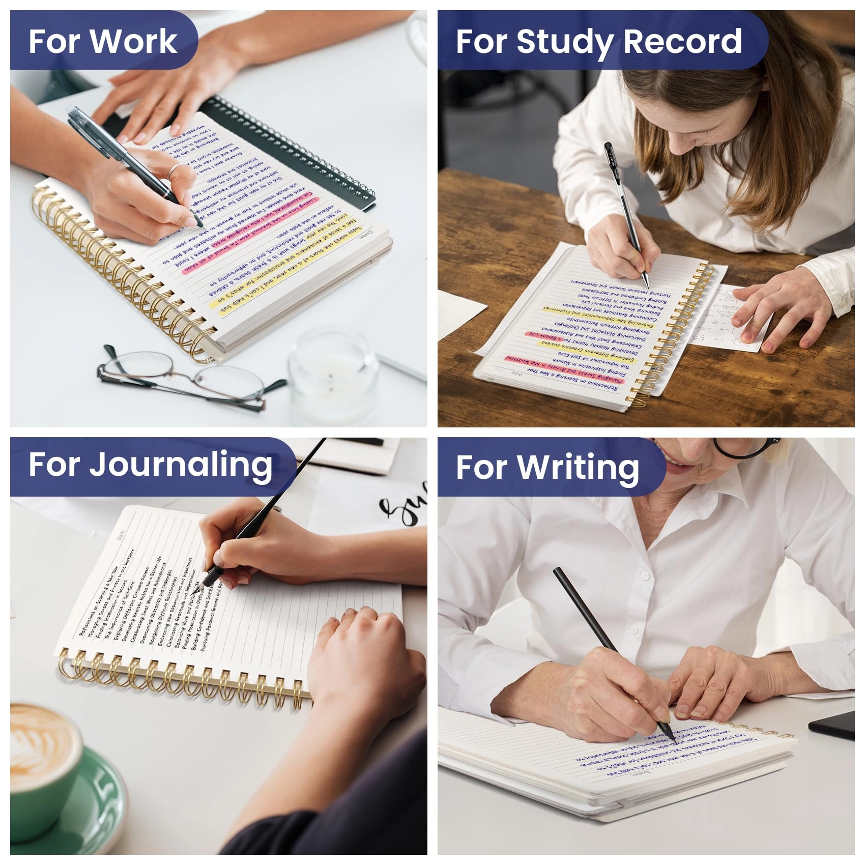Spiral Notebook B5 Spiral - Lined 300 Pages