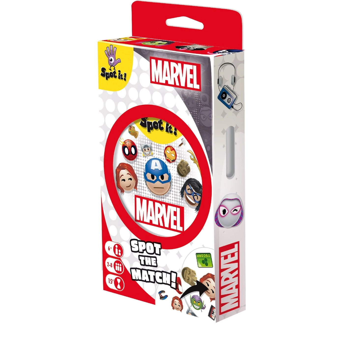 Asmodee Spot It! Marvel Emojis - 6+