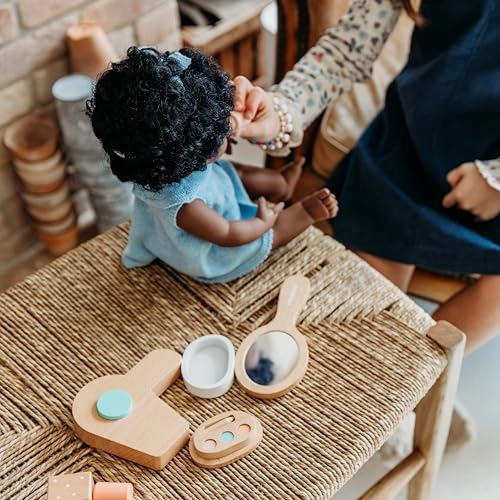 DOLL WOODEN BEAUTY SET - 7 pcs (94064)