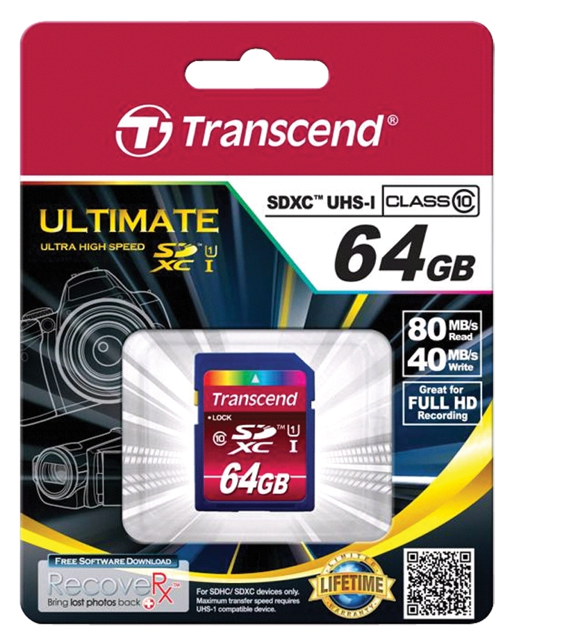 Transcend Ultimate SDXC Card - 64GB