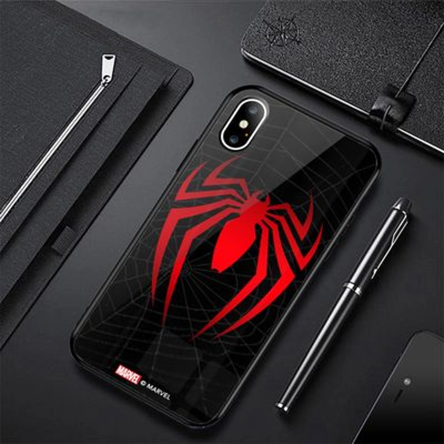 Spiderman Logo Back Case for iPhone Xs Max