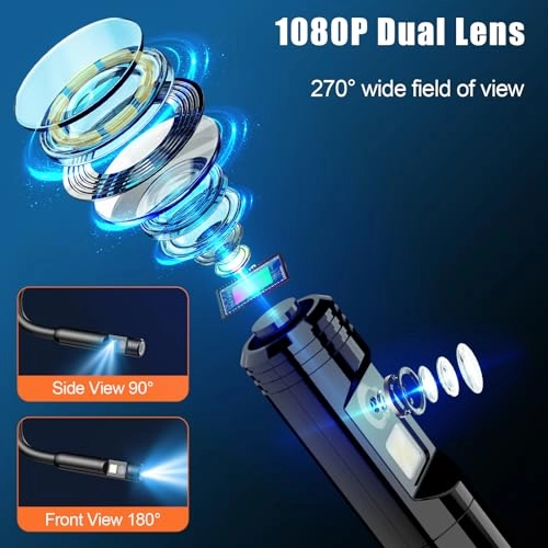 Dual Lens Borescope Inspection Camera