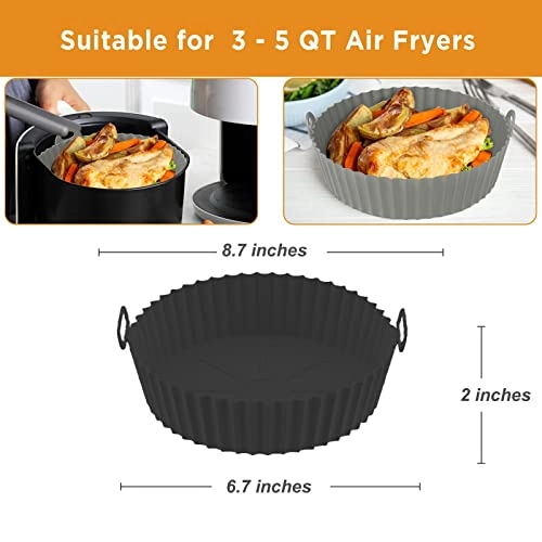 Air Fryer Pot - Silicone 2 Pack