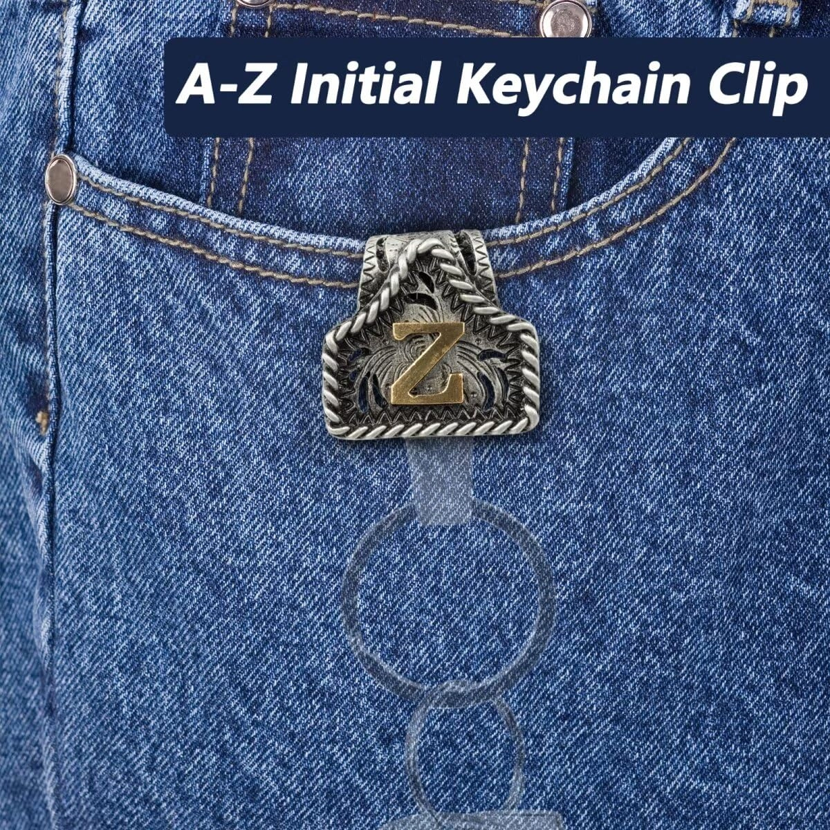 Letter Keychain - Western