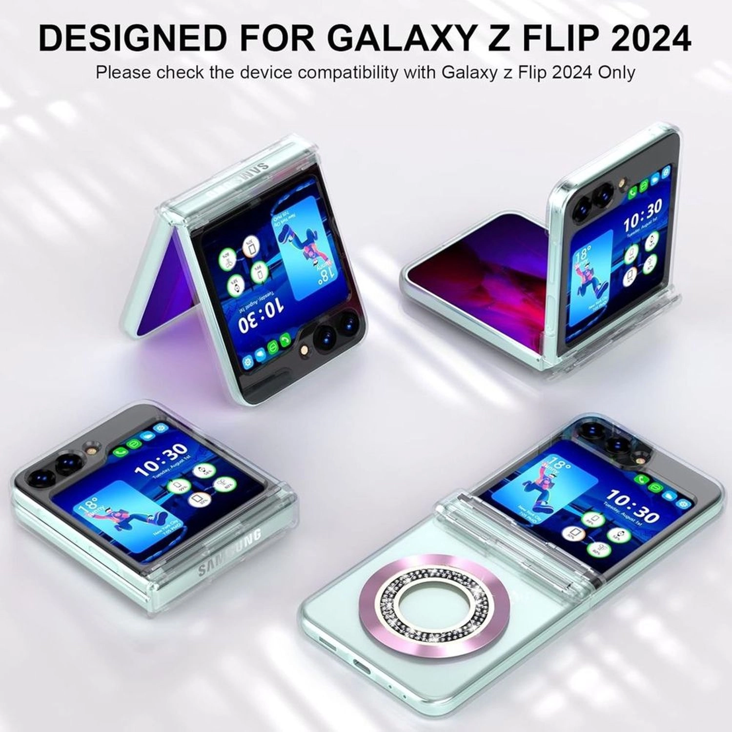 Mag Case Clear Case with MagSafe for Samsung Galaxy Z Flip 6