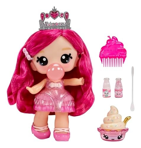 Bianca Bubblegum Large Doll + Scoops Num Nom Pet - Ages 4+