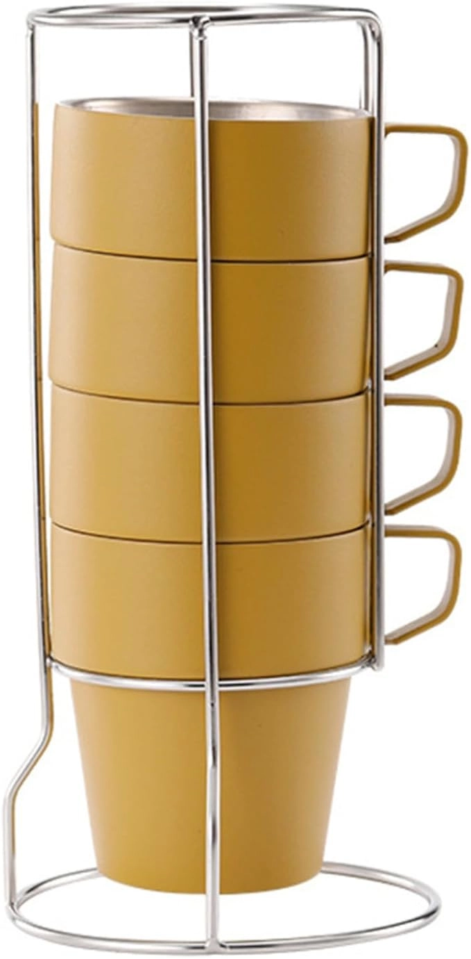 auto family Stackable Coffee Mug - 4 pcs Set