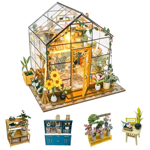 DIY Miniature House Kit - Garden House 1:24