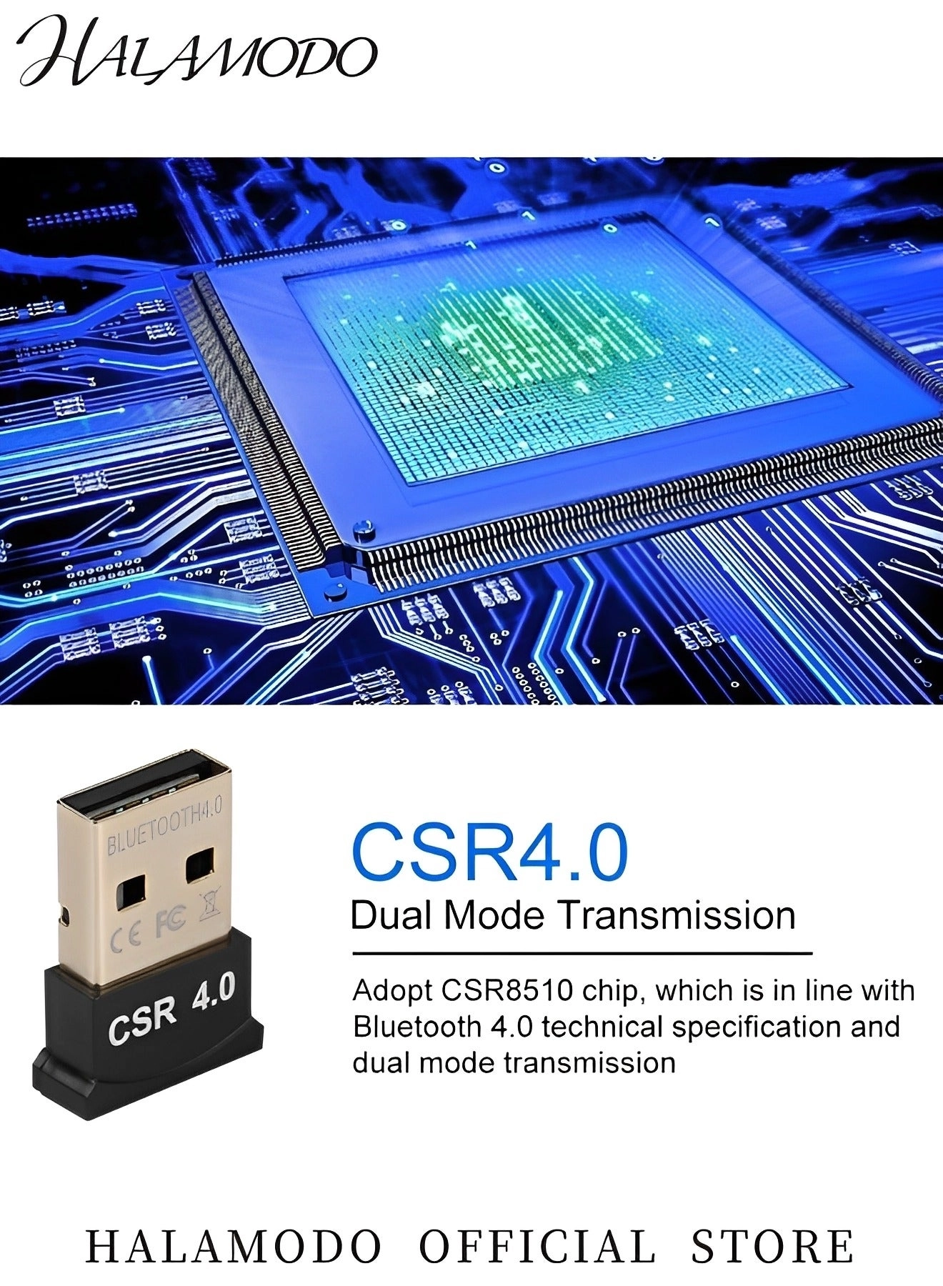 USB Bluetooth Adapter - 4.0 Mini