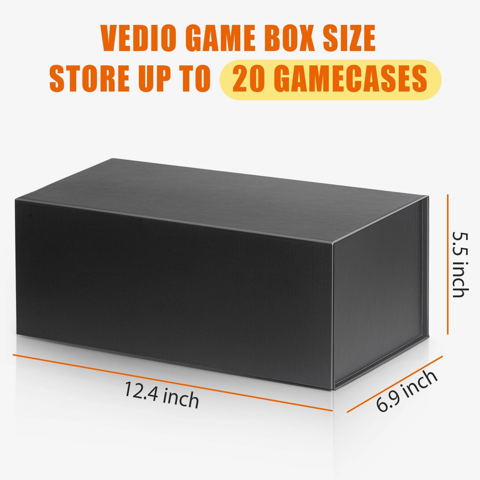 Video Game Storage Box - 20PCS Magnetic Closure