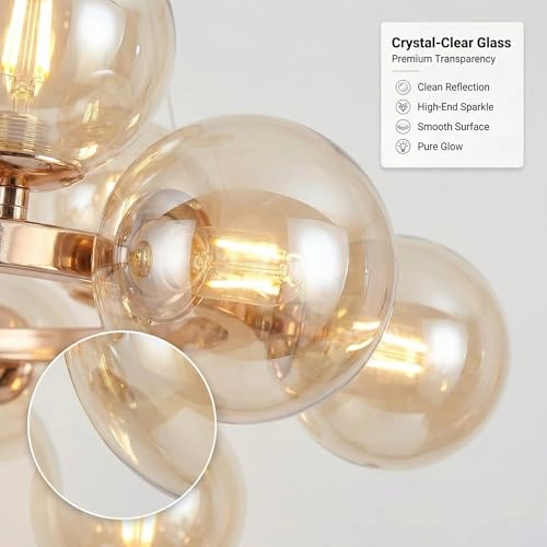 Bubble Glass Pendant Chandelier