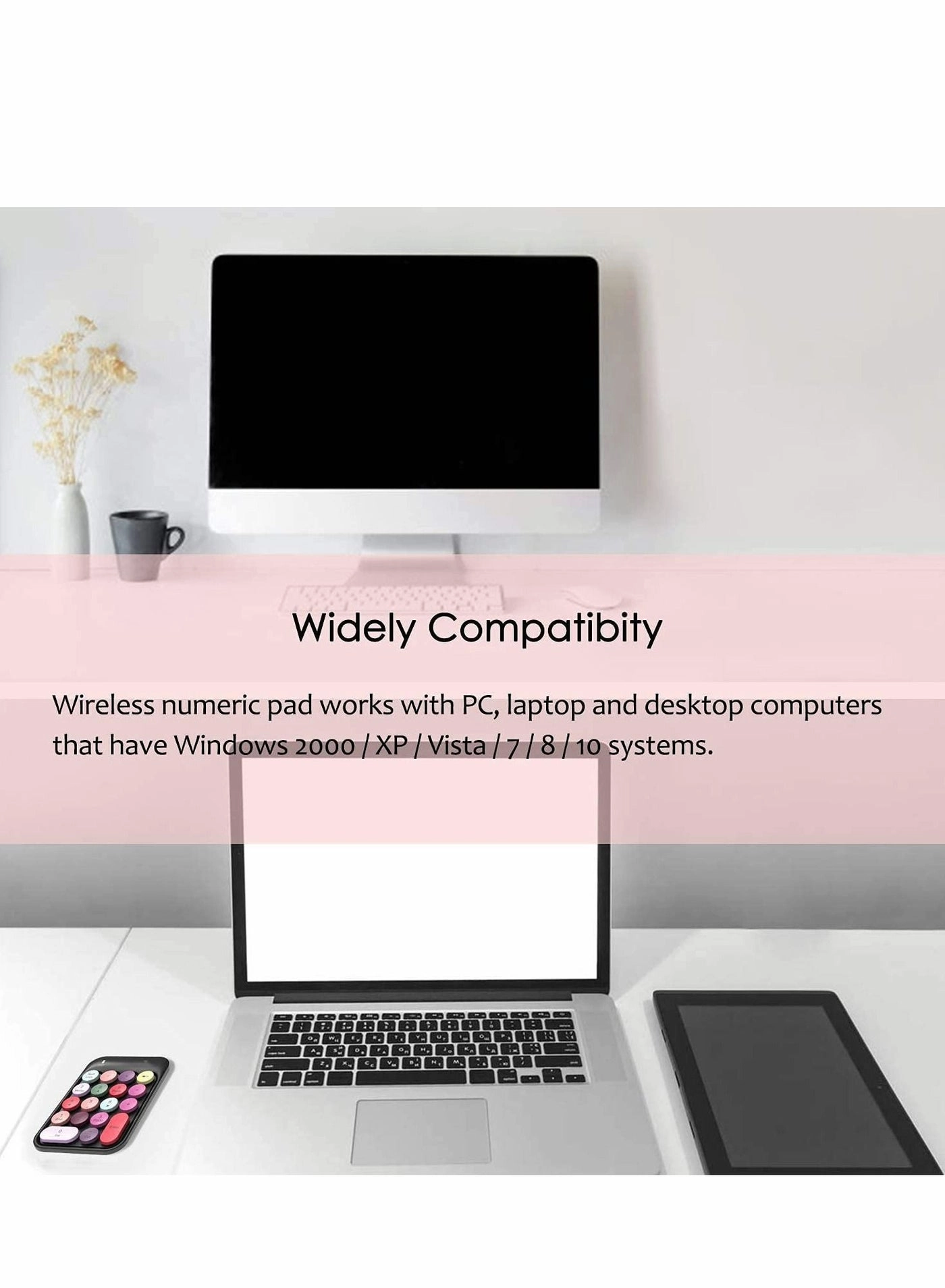 Numeric Keypad - Mechanical Wireless 18 Keys