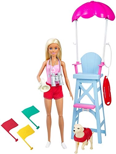 Barbie Careers Lifeguard Doll - Plastic Blonde Hair