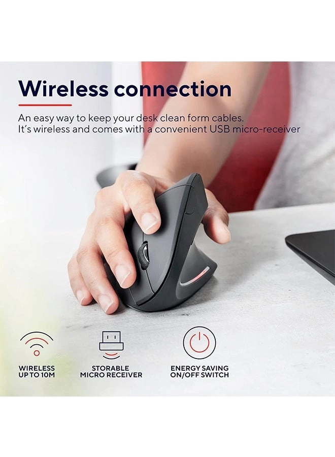 Ergonomic Vertical Mouse - Wireless