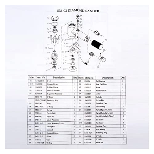 Car Buffer Polisher - 150mm Pneumatic Sander