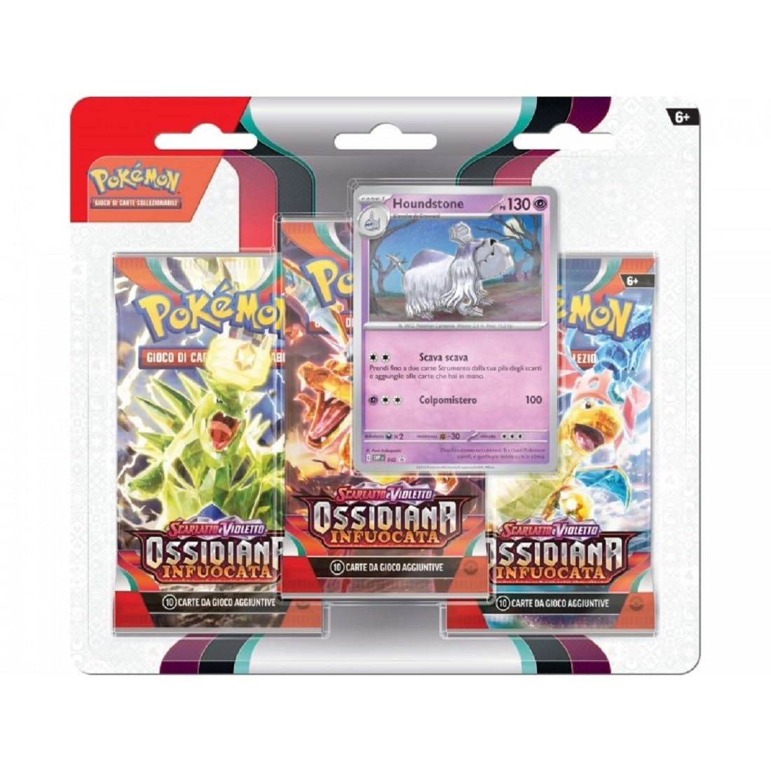 Pokmon Scarlet and Violet Burning Obsidian Blister - Italian 3 pcs