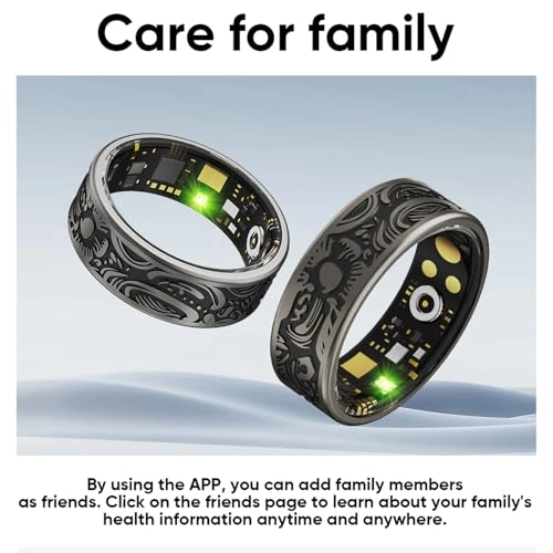 Smart Ring - Heart Rate Monitor Sleep Monitor Carbon Fiber